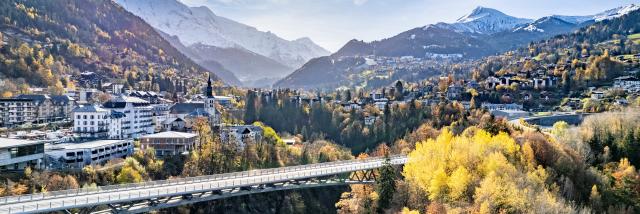 View of Saint-Gervais in autumn