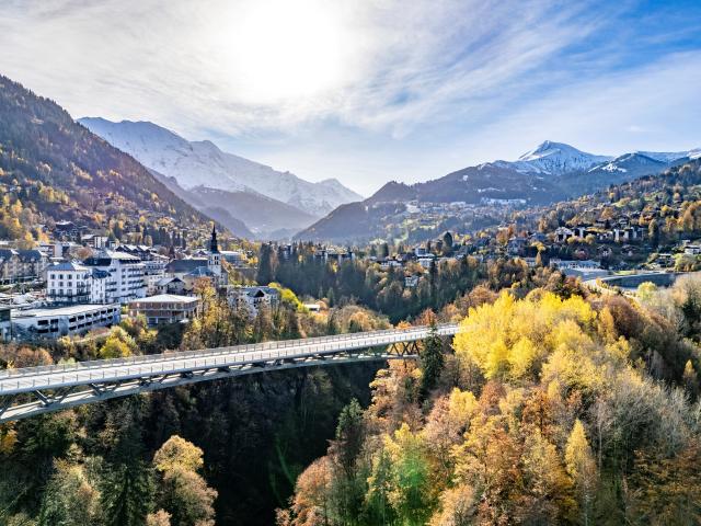 View of Saint-Gervais in autumn