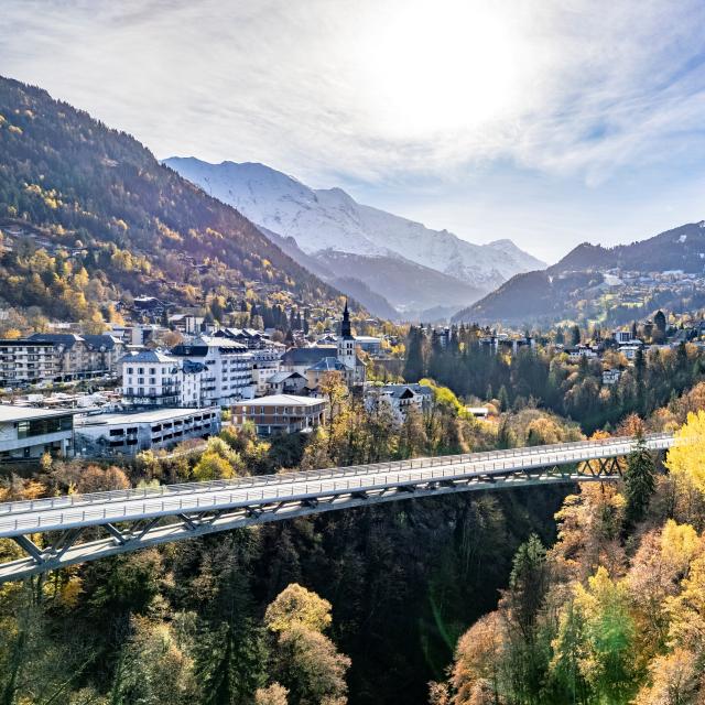 View of Saint-Gervais in autumn