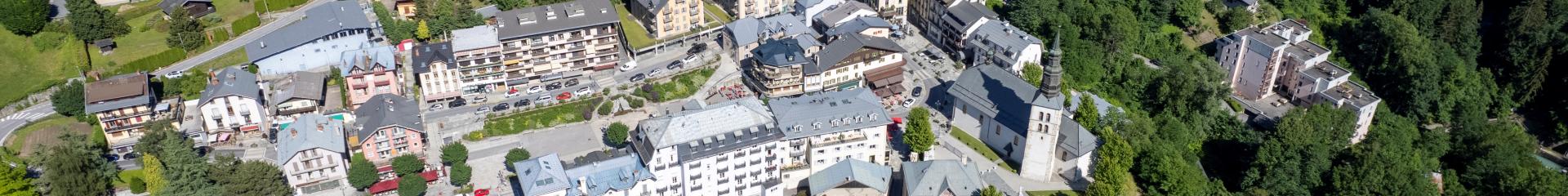 Saint-Gervais from the air