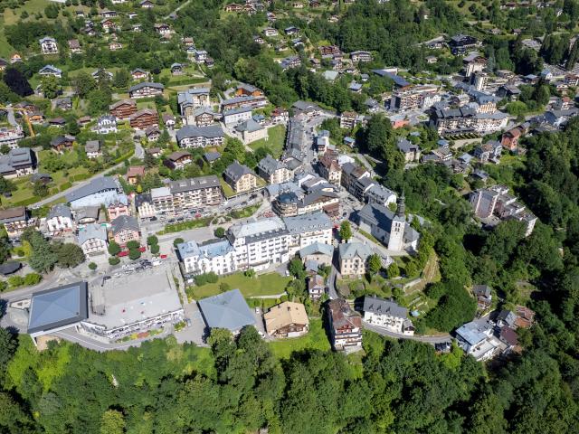 Saint-Gervais from the air