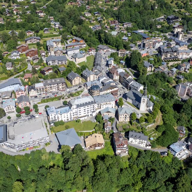 Saint-Gervais from the air