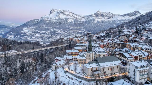 La chiesa di Saint-Gervais, nel centro del paese