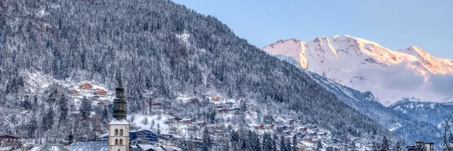 Village de Saint-Gervais en hiver