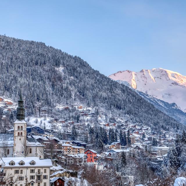 Saint-Gervais village in winter