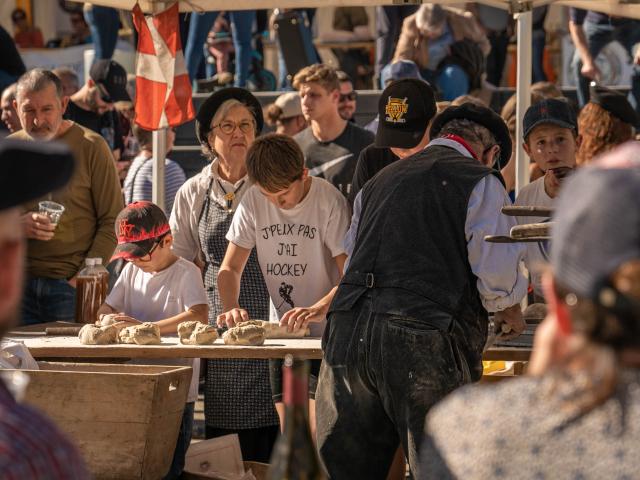 Artisanal bread-making at the Saint-Gervais agricultural fair