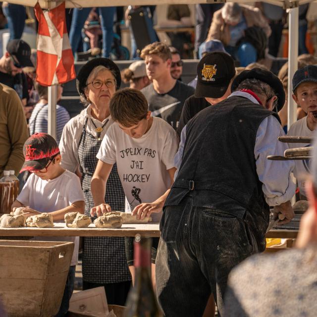 Artisanal bread-making at the Saint-Gervais agricultural fair