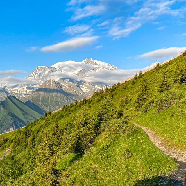 Sentier de randonnée à Saint-Gervais Mont-Blanc