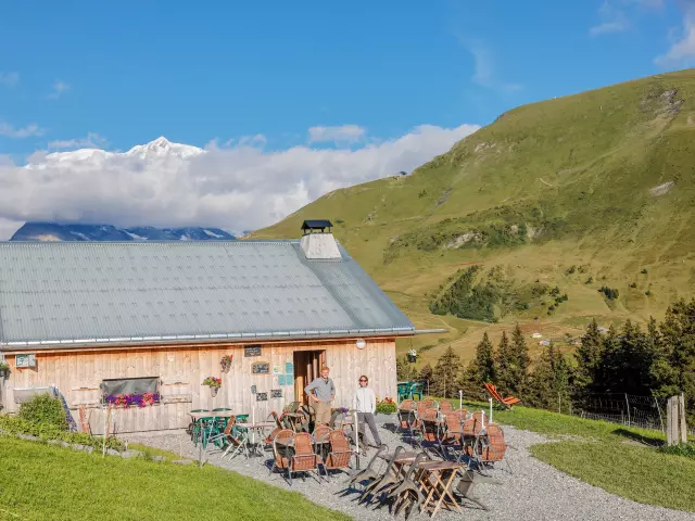 Alpage de joux et sa terrasse