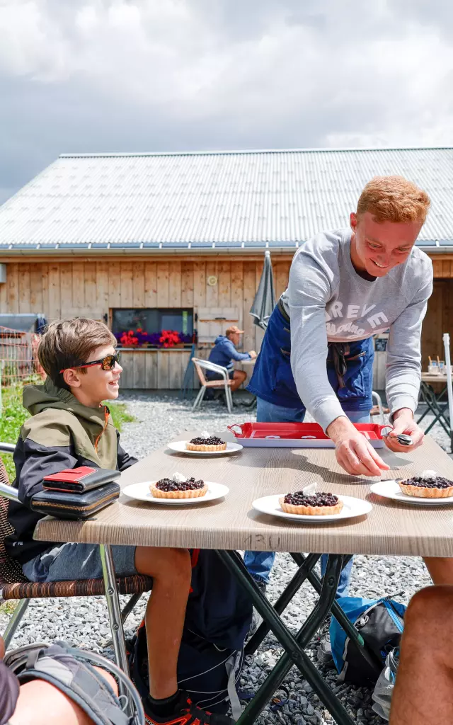 Pause gourmande à l'alpage de joux