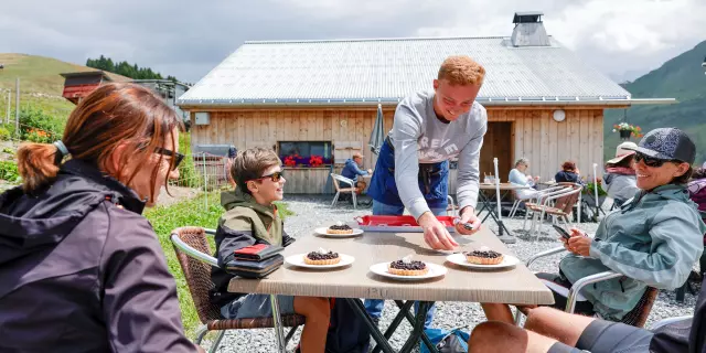 Pause gourmande à l'alpage de joux