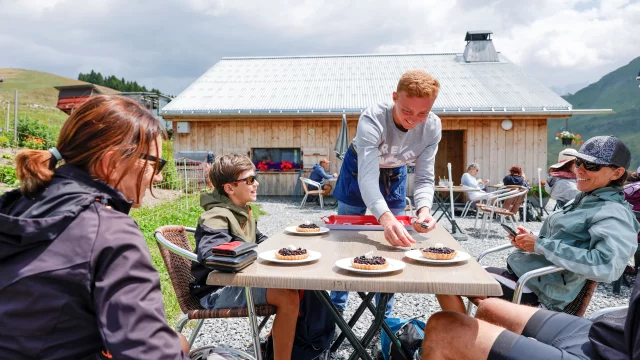 Pause gourmande à l'alpage de joux