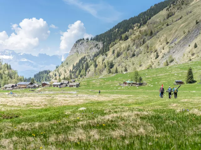 Le printemps dans le vallon de miage