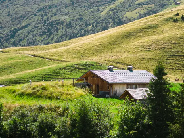 La ferme de véroce à l'alpage de Porcherey