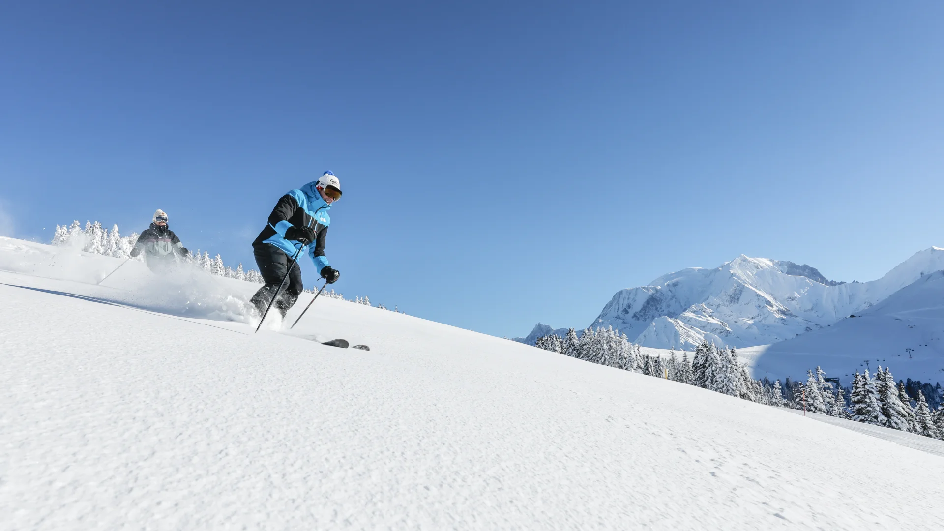 Ski hors piste sur le domaine de Saint-Gervais