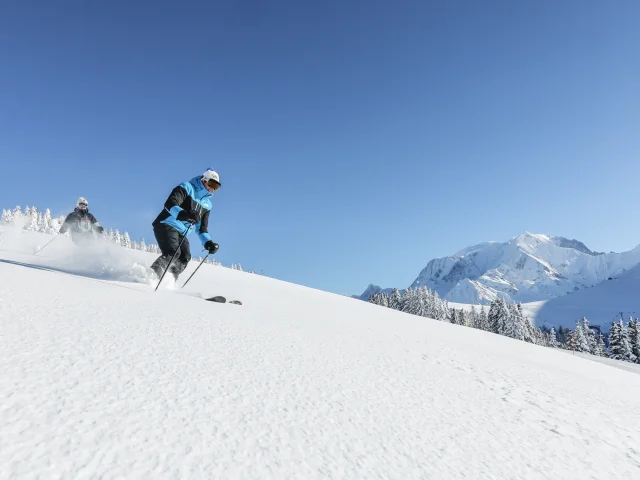 Ski hors piste sur le domaine de Saint-Gervais