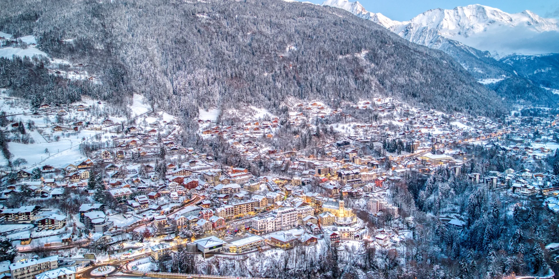 Le village de Saint-Gervais Mont-Blanc