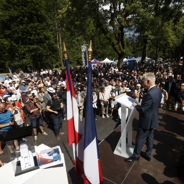 Discours de Jean-Marc Peillex lors de l'inauguration de l'ascenseur des thermes