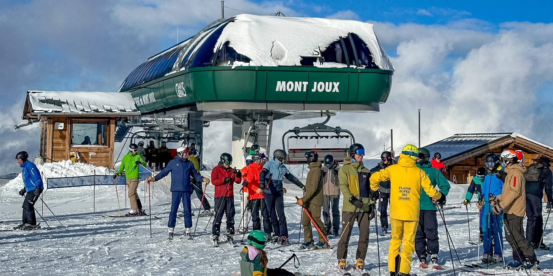 Télésiège du Mont-Joux, sur le domaine skiable de Saint-Gervais